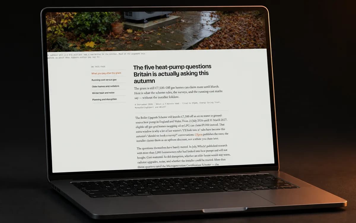 Five heat-pump questions: Researched buyer's guide, sources cited